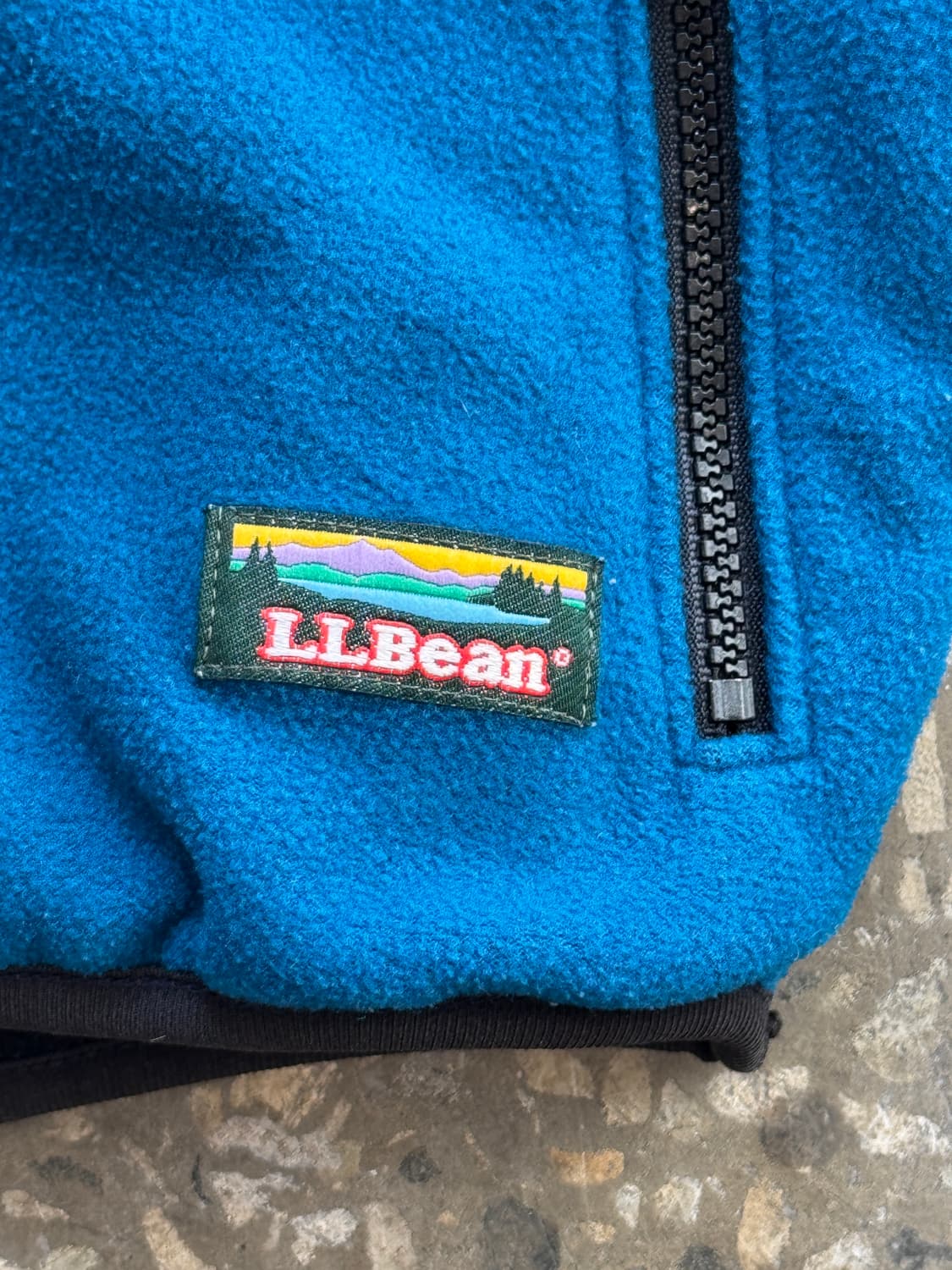 80s 엘엘빈 마운틴로고 리버서블 플리스 하프집업(O11) 상품이미지2