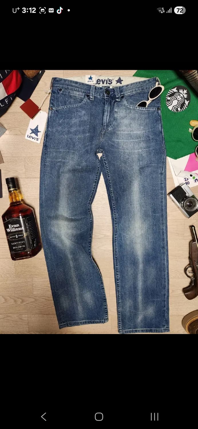 (새상품)리바이스 신치백 블루스타 엔지니어 데님 청바지 팬츠 상품이미지4