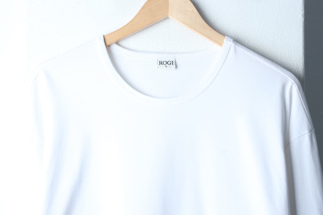 (L-XL) 로기 긴팔티셔츠 루즈핏 화이트 무지 올드스쿨-H33479 상품이미지3