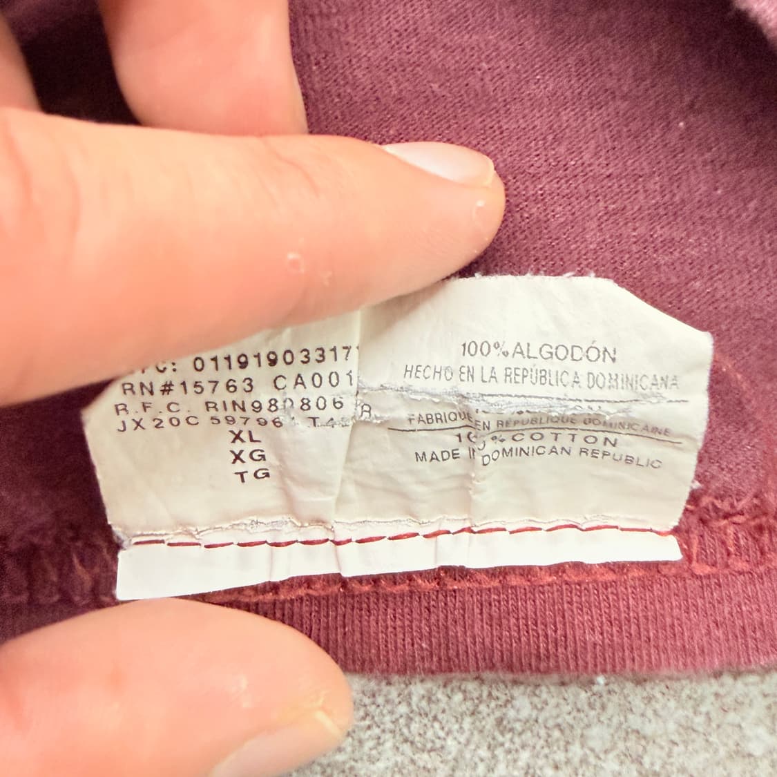 챔피온 반팔 티셔츠(와인)XL  상품이미지6