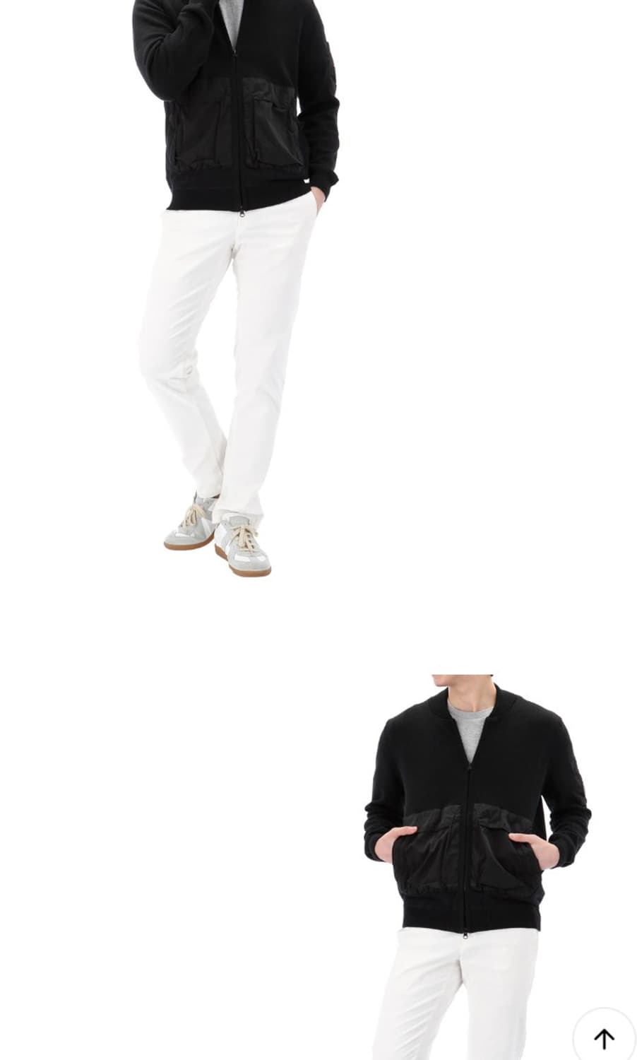 매장 정품 24SS CP COMPANY 코튼믹스 봄버 니트 가디건 상품이미지3