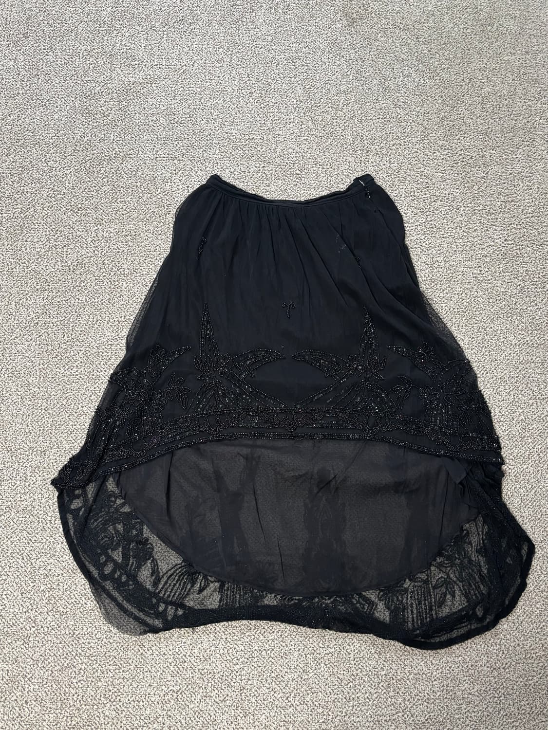 비즈 디테일 샤스커트  상품이미지1