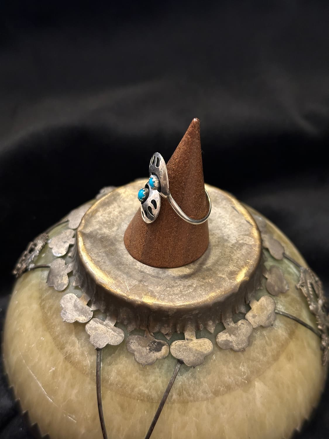 Navajo Bear Paw Turquoise Sterling Silve 상품이미지2