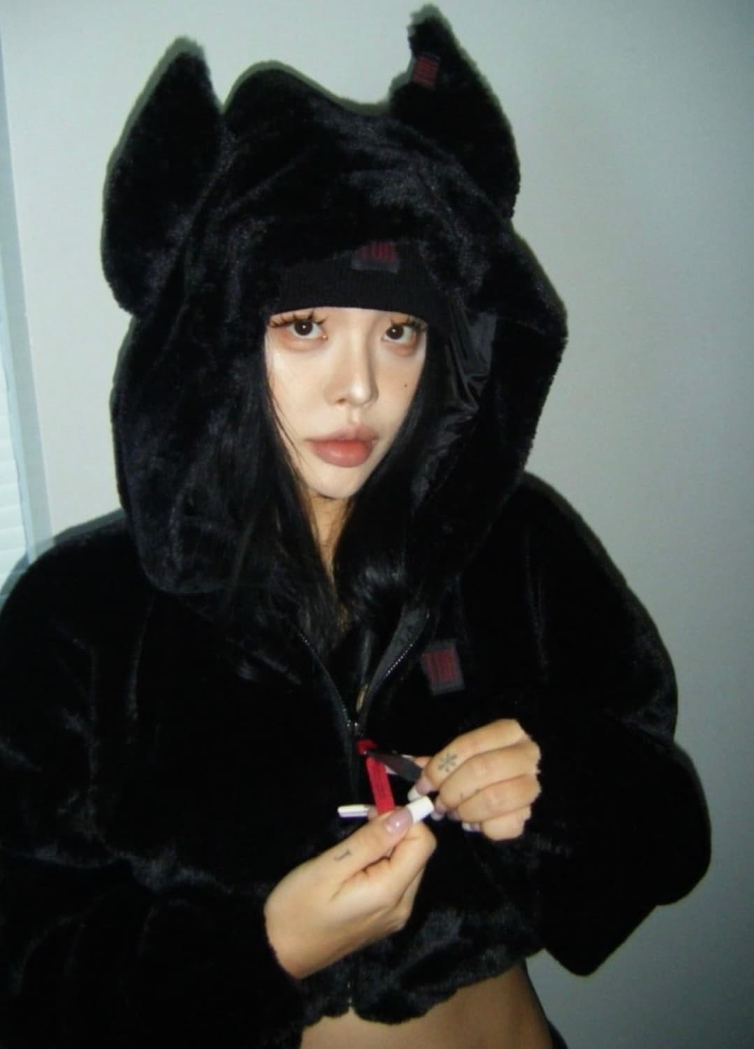Toh baby devil fur hood zip 상품이미지2