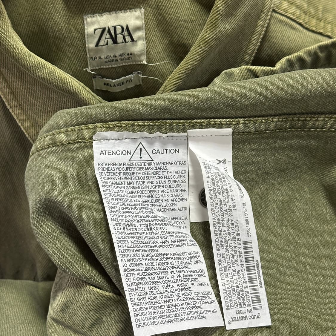 자라 밀리터리 데님 셔츠 상품이미지6