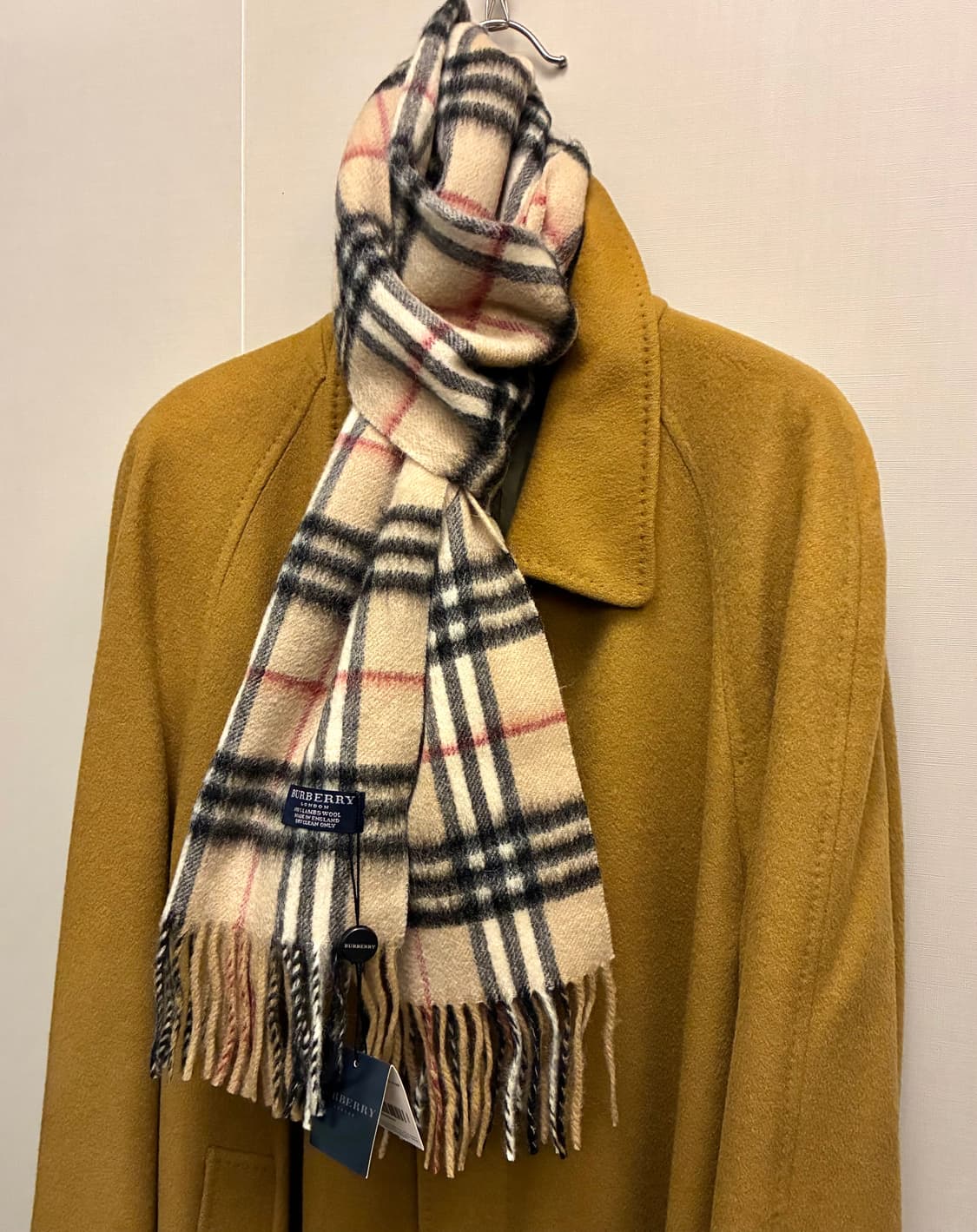 BURBERRY 버버리 런던 체크 램스울 머플러 목도리 상품이미지1