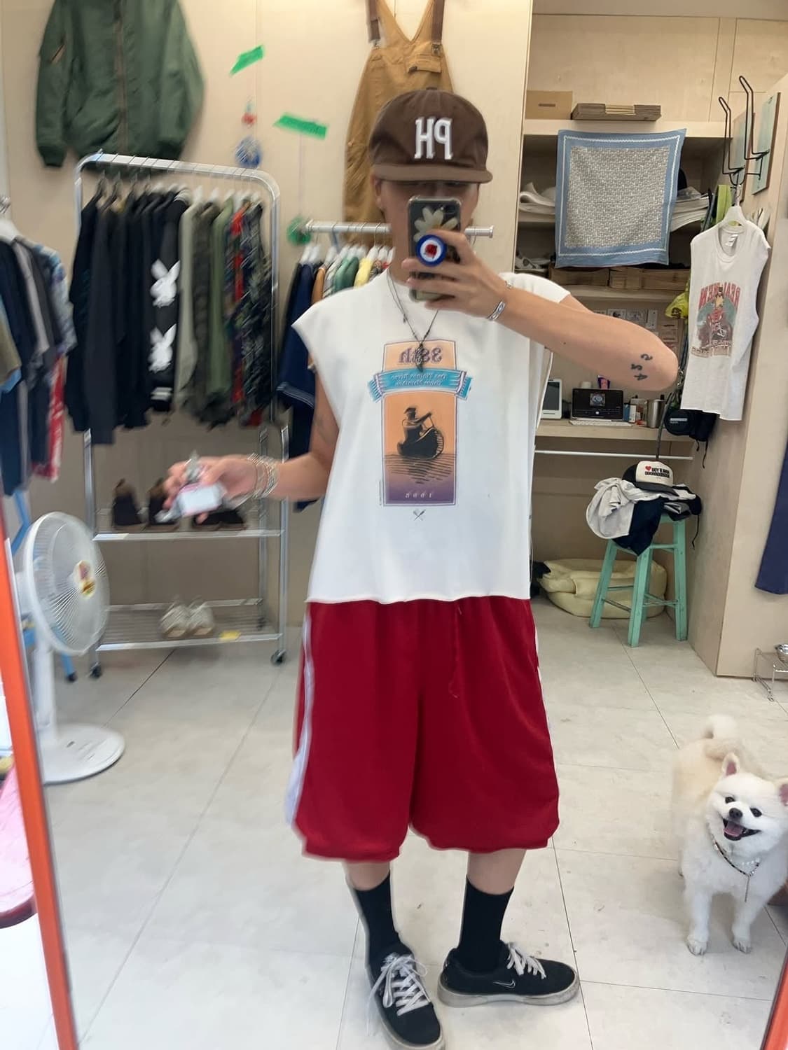 Fruit of the room cutting sleeveless  상품이미지8