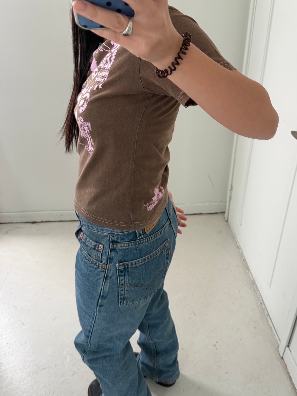 일본빈티지 LINDEN GIRLS 그래픽 숏반팔 상품이미지2