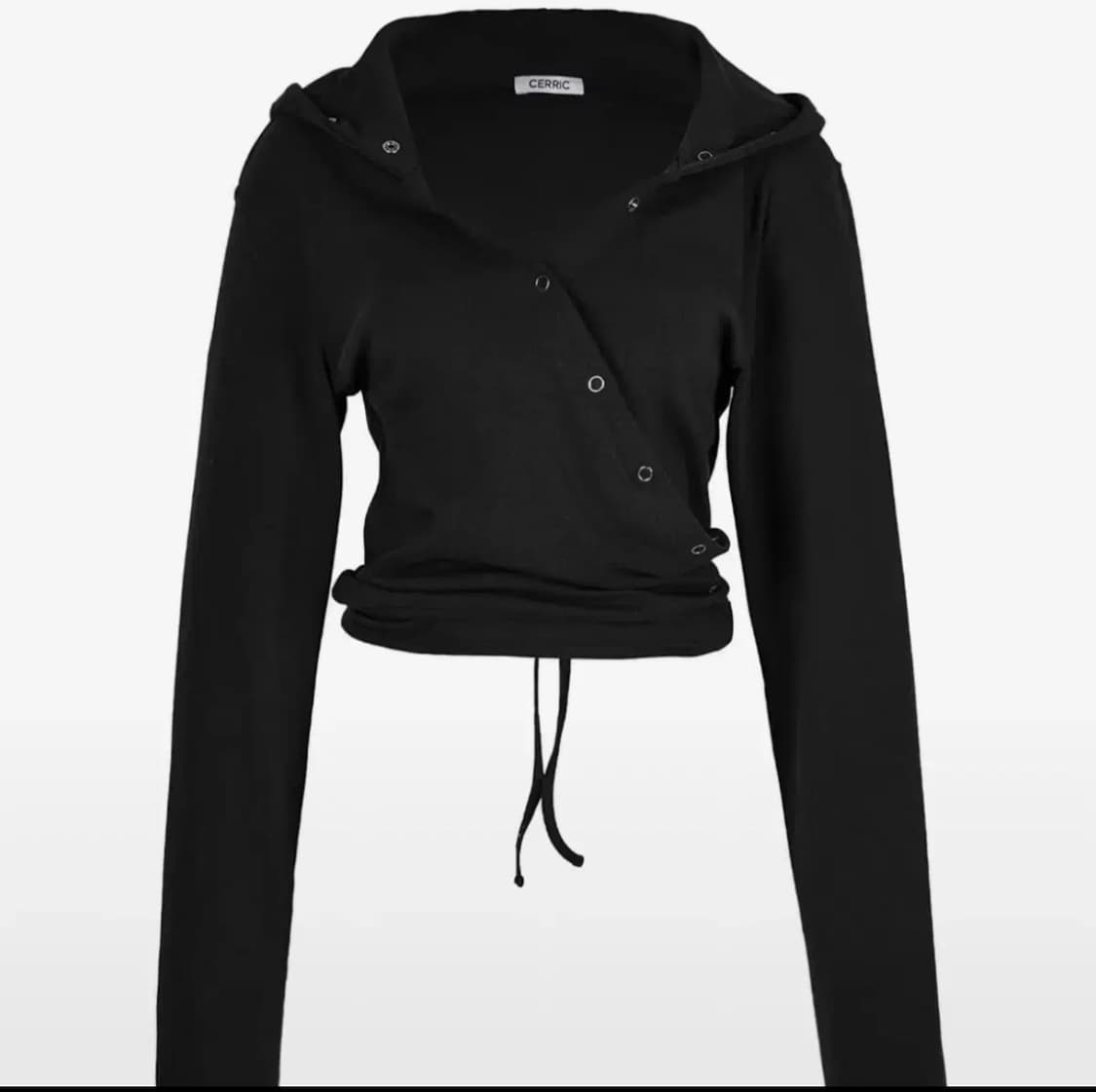 세릭 랩 후드 스터드 가디건 상품이미지1