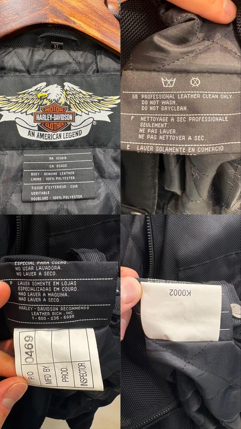 할리 데이비슨 플레임 라이더 자켓 상품이미지10