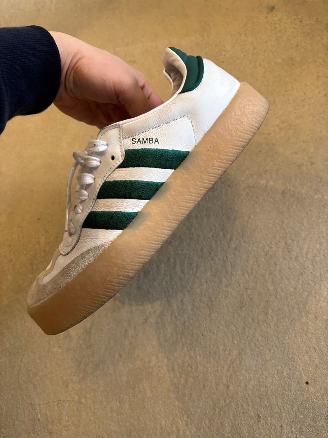 아디다스 삼바 화이트/그린 스니커즈 상품이미지3