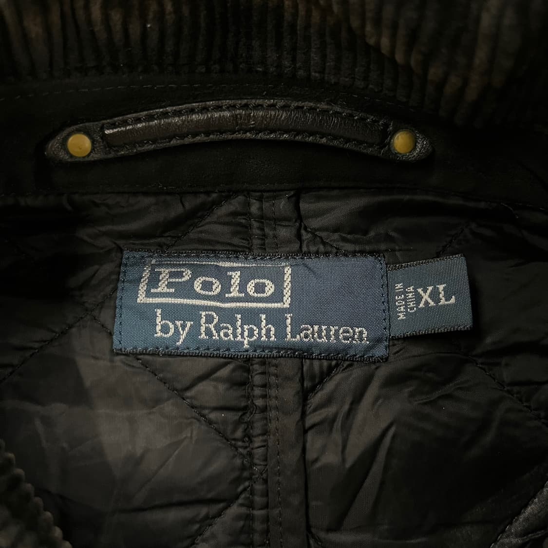 [정품/XL] 폴로 랄프로렌 퀼팅 자켓 블랙 b19 상품이미지6