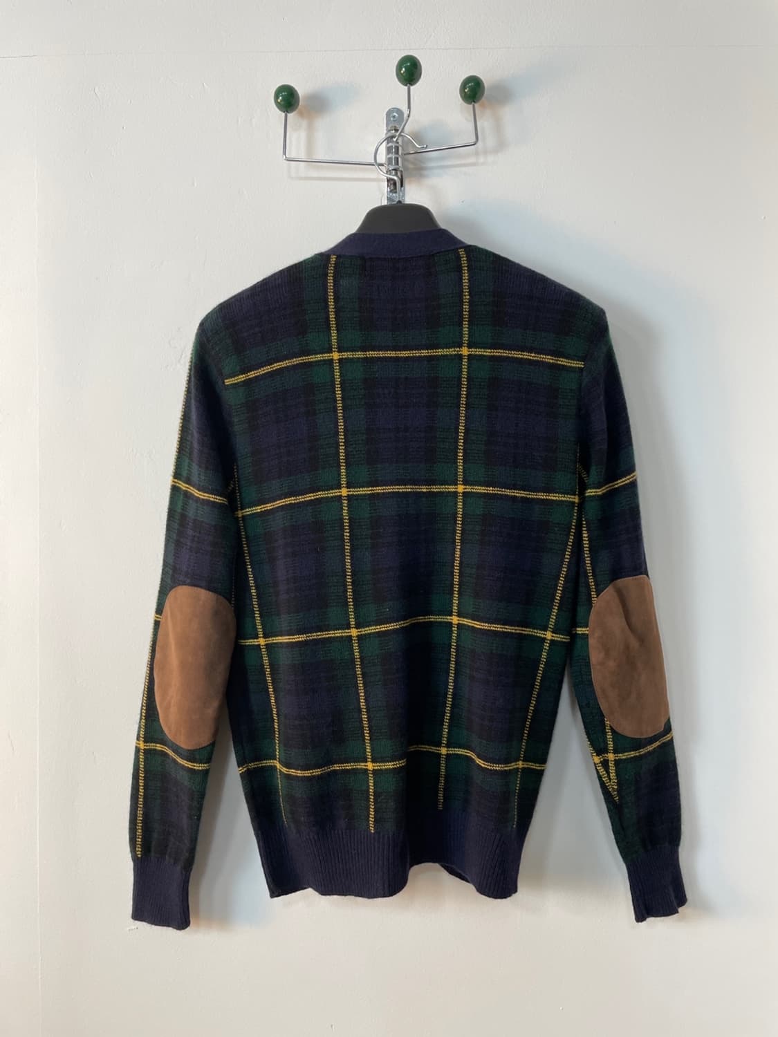 폴로 랄프로렌 타탄 체크 램스울 가디건 상품이미지3