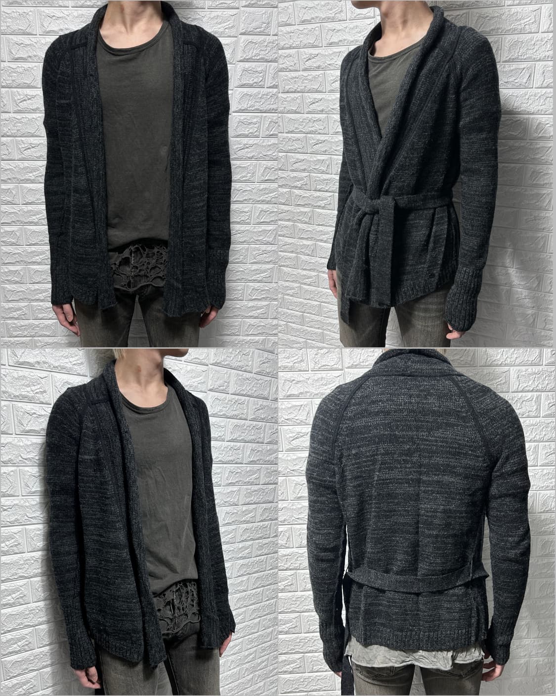 아르마니 드레이프 로브 가디건  상품이미지1