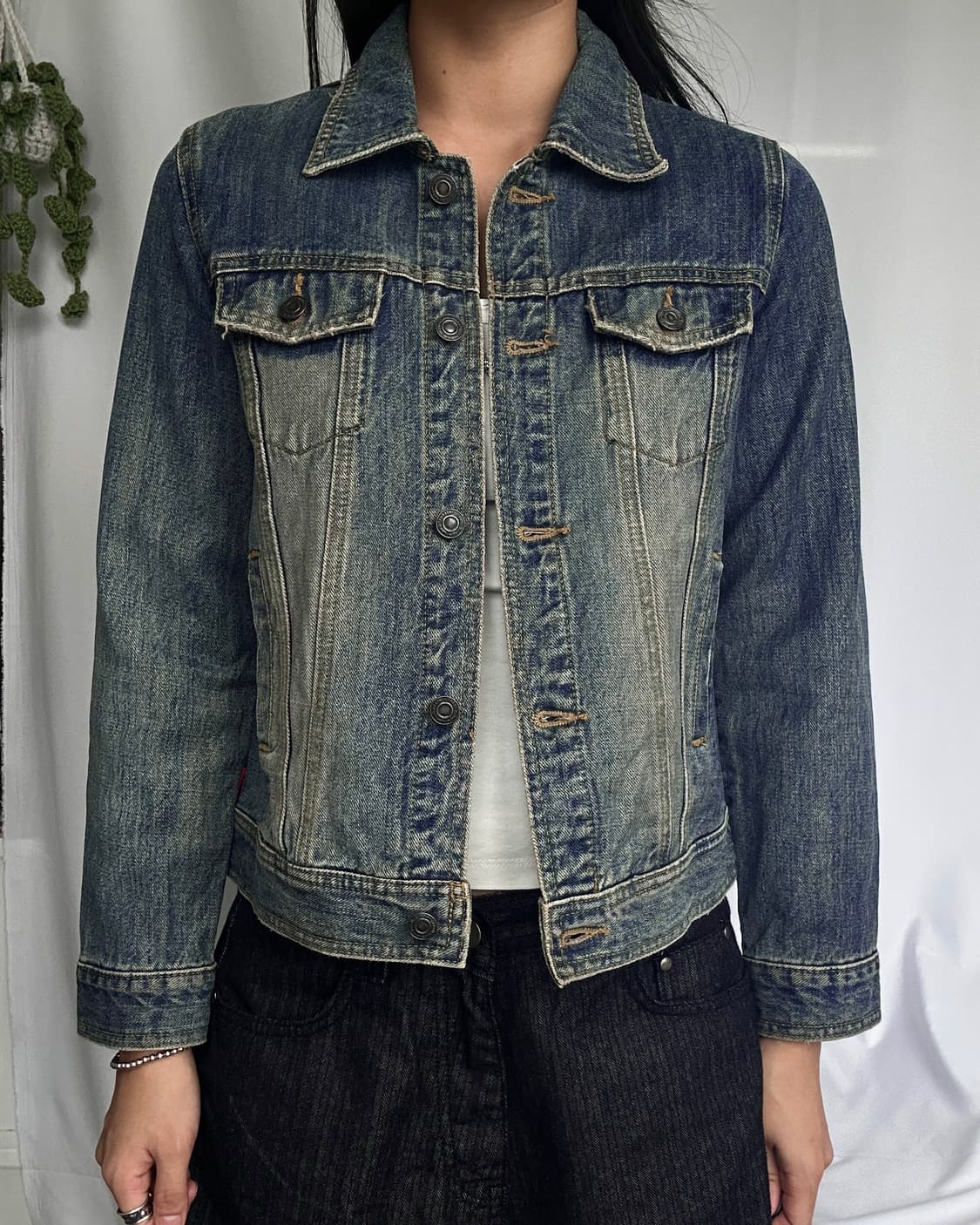 빈티지 옐로우틴 진청 데님자켓 상품이미지2