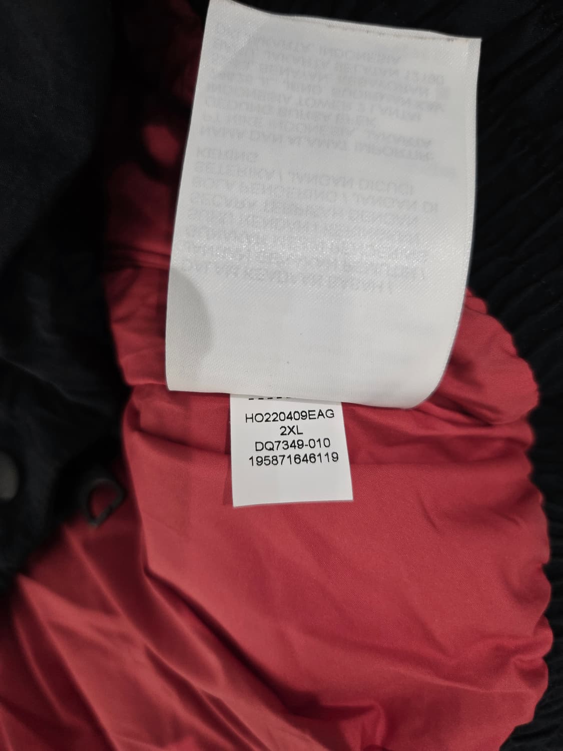 조던 에센셜 퍼퍼 블랙레드 패딩_XXL 상품이미지10