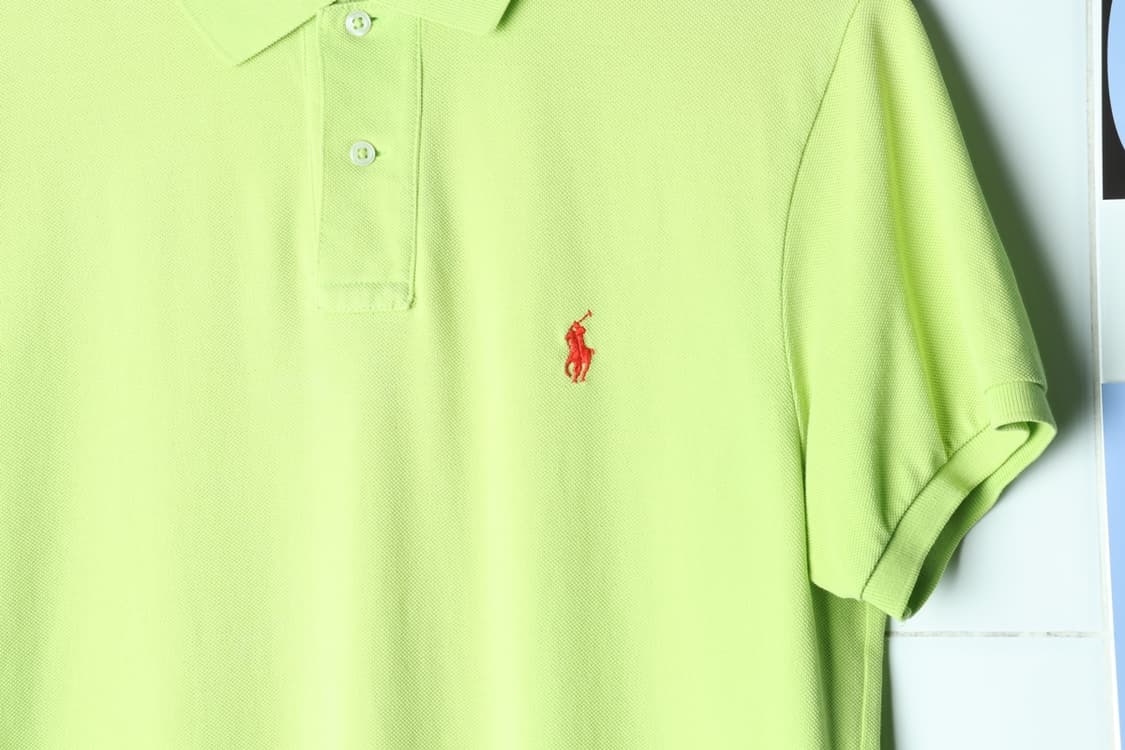 (L-XL) 폴로 랄프로렌 반팔 카라 티셔츠 형광 주황포니-H30560 상품이미지5