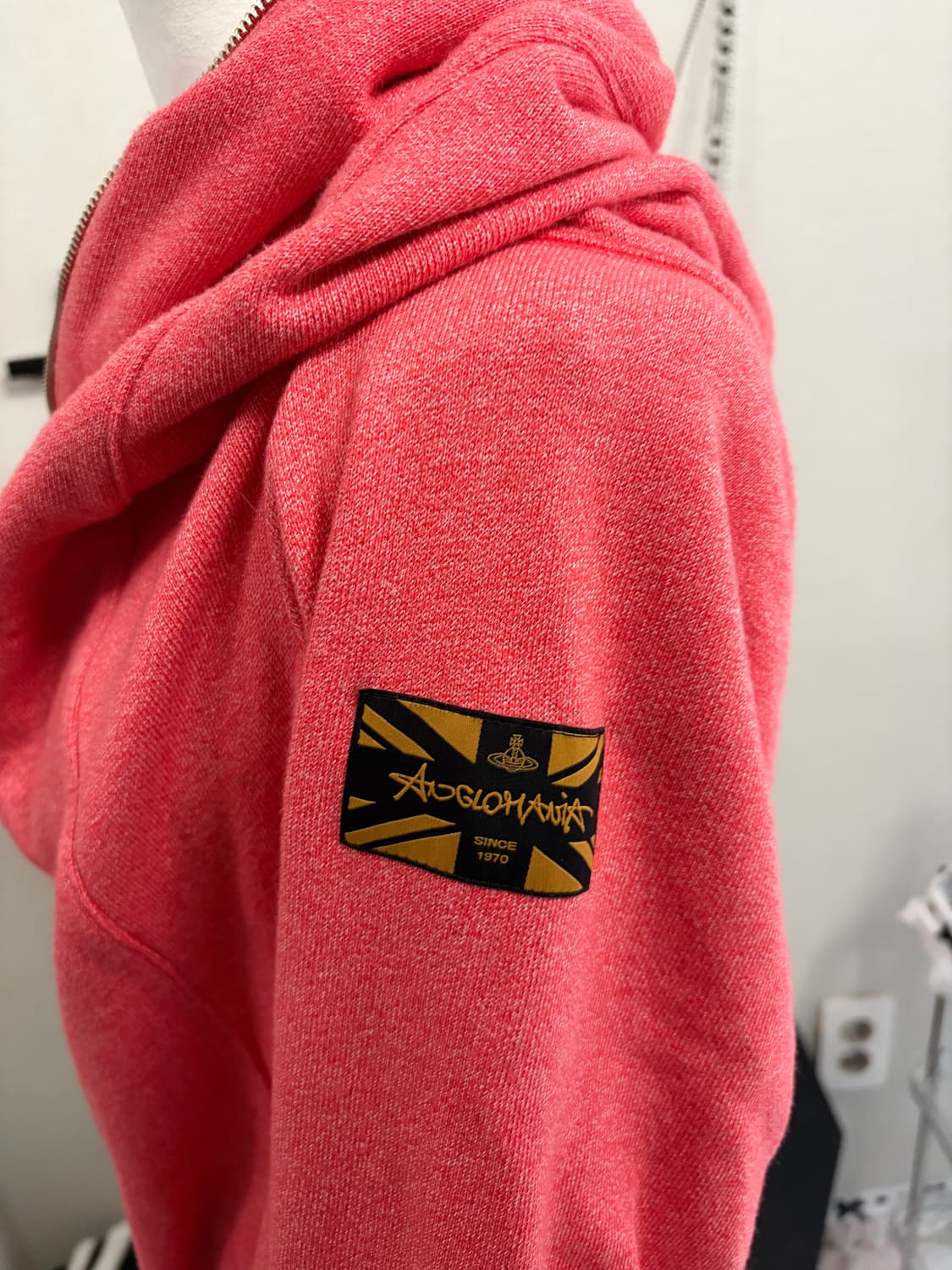 비비안웨스트우드 사선 언발 orb 후드집업 상품이미지6