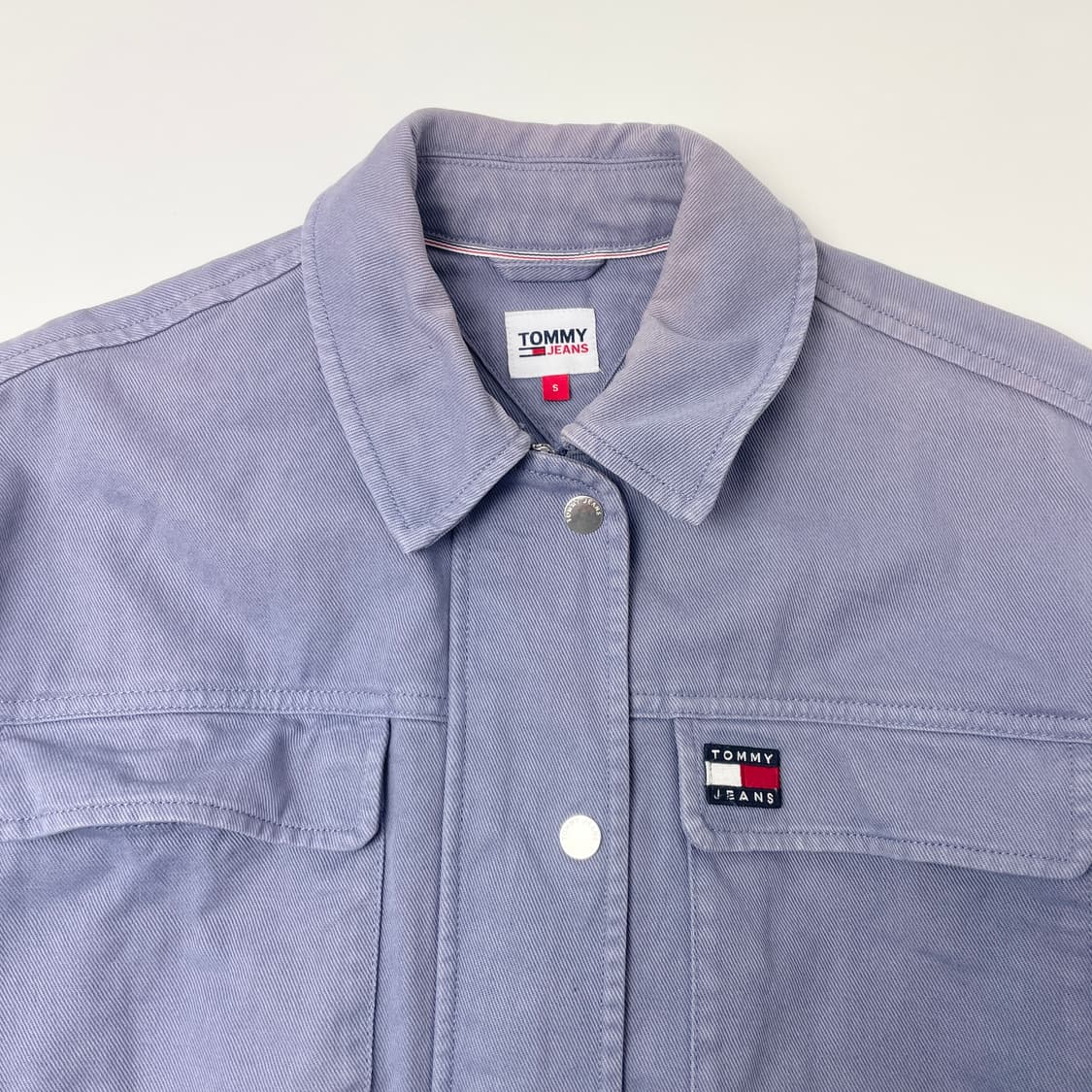 [중고] 타미 진스 블루종 자켓 퍼플 연보라 S 상품이미지3