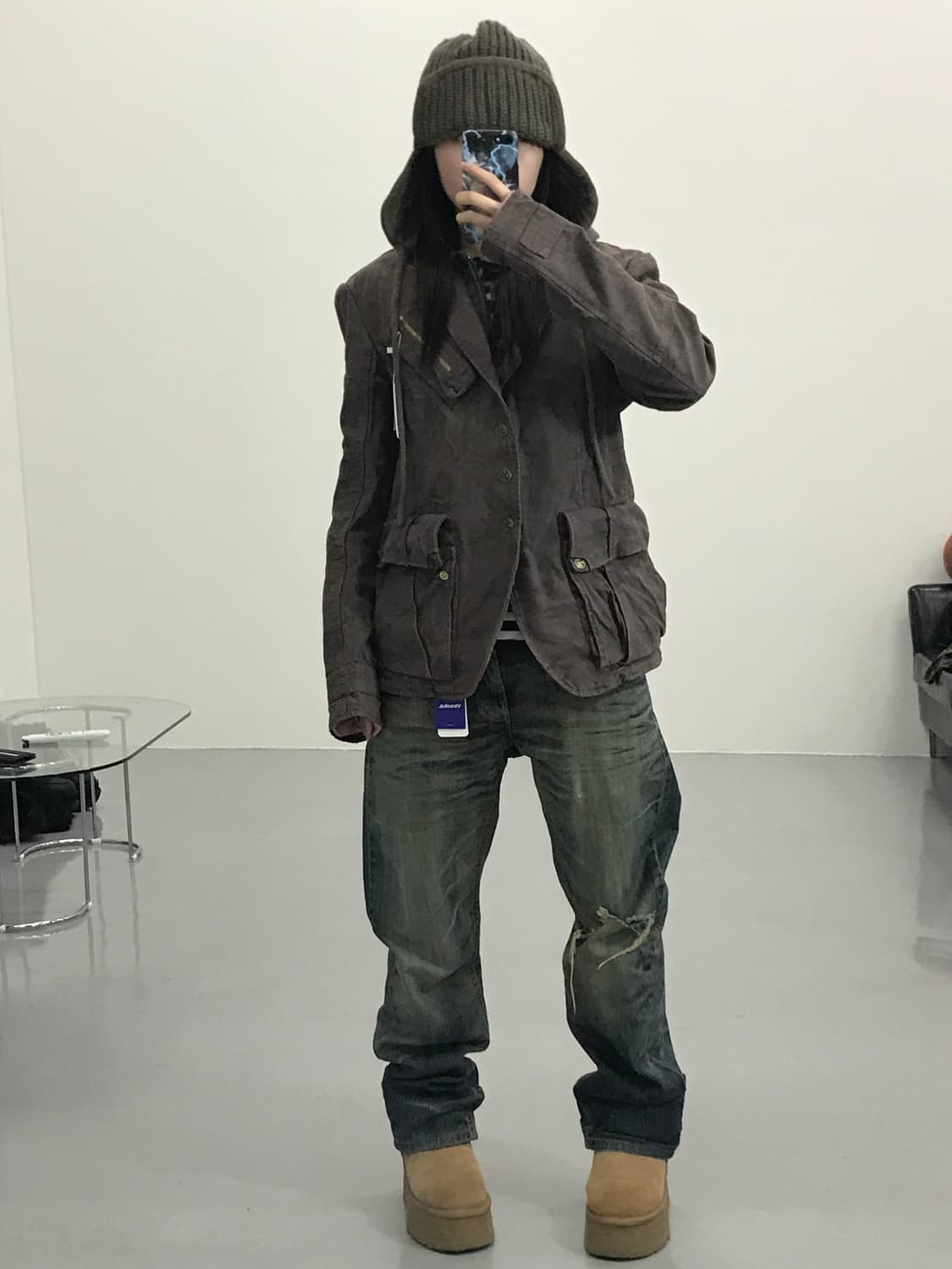  디젤 카모 패턴 브라운 자켓 상품이미지2