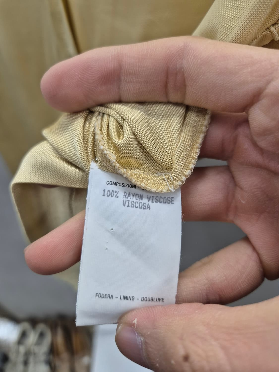 구찌 실크 옐로우 블라우스 상품이미지5