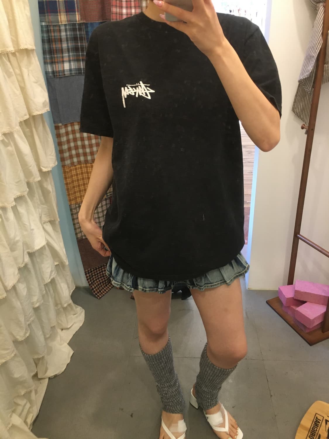 스투시 백 8볼 체인 티셔츠 상품이미지3