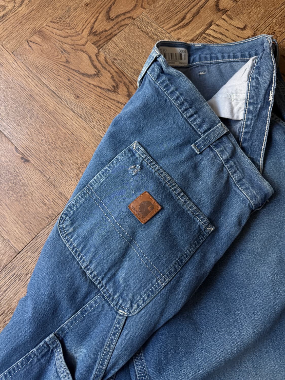 [38]칼하트 USA 싱글니 워크 데님 팬츠 상품이미지5