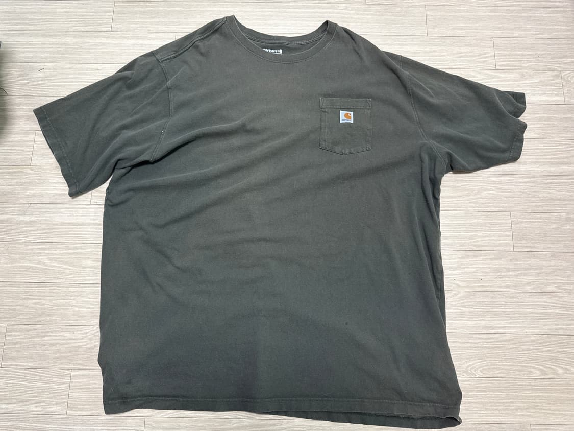 빈티지 칼하트 4XL 카키색 반필티 상품이미지2