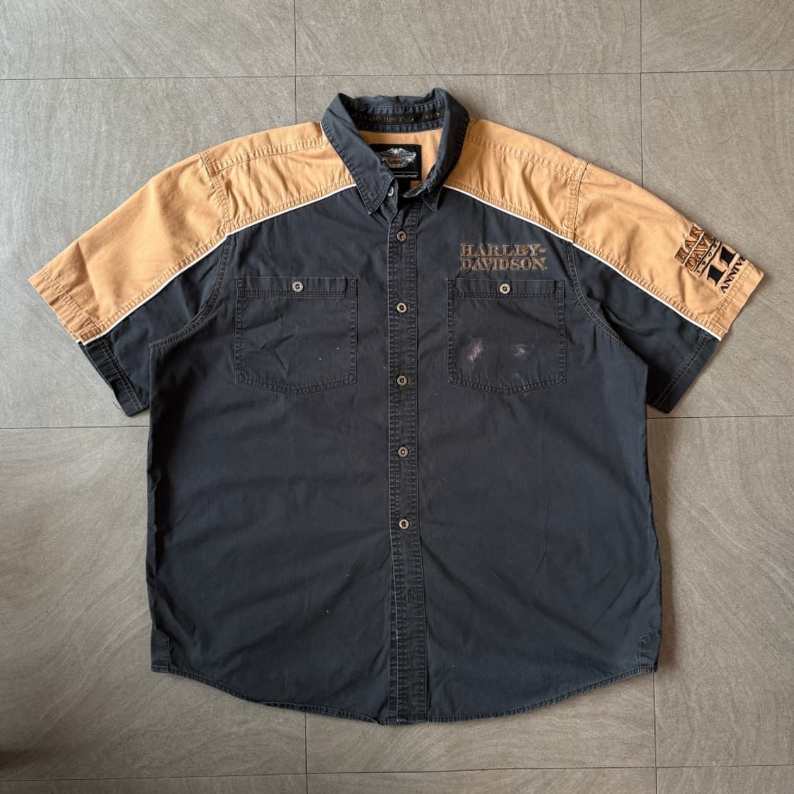 할리데이비슨 정품 블랙 반팔 셔츠 상품이미지1