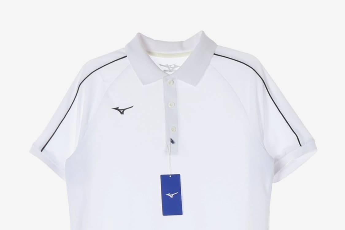 MIZUNO 기능성 라인 배색 반팔 카라 티셔츠 M 상품이미지3