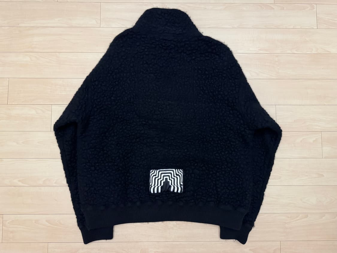 카브엠트 울 하프짚 풀오버 블랙 L 상품이미지2