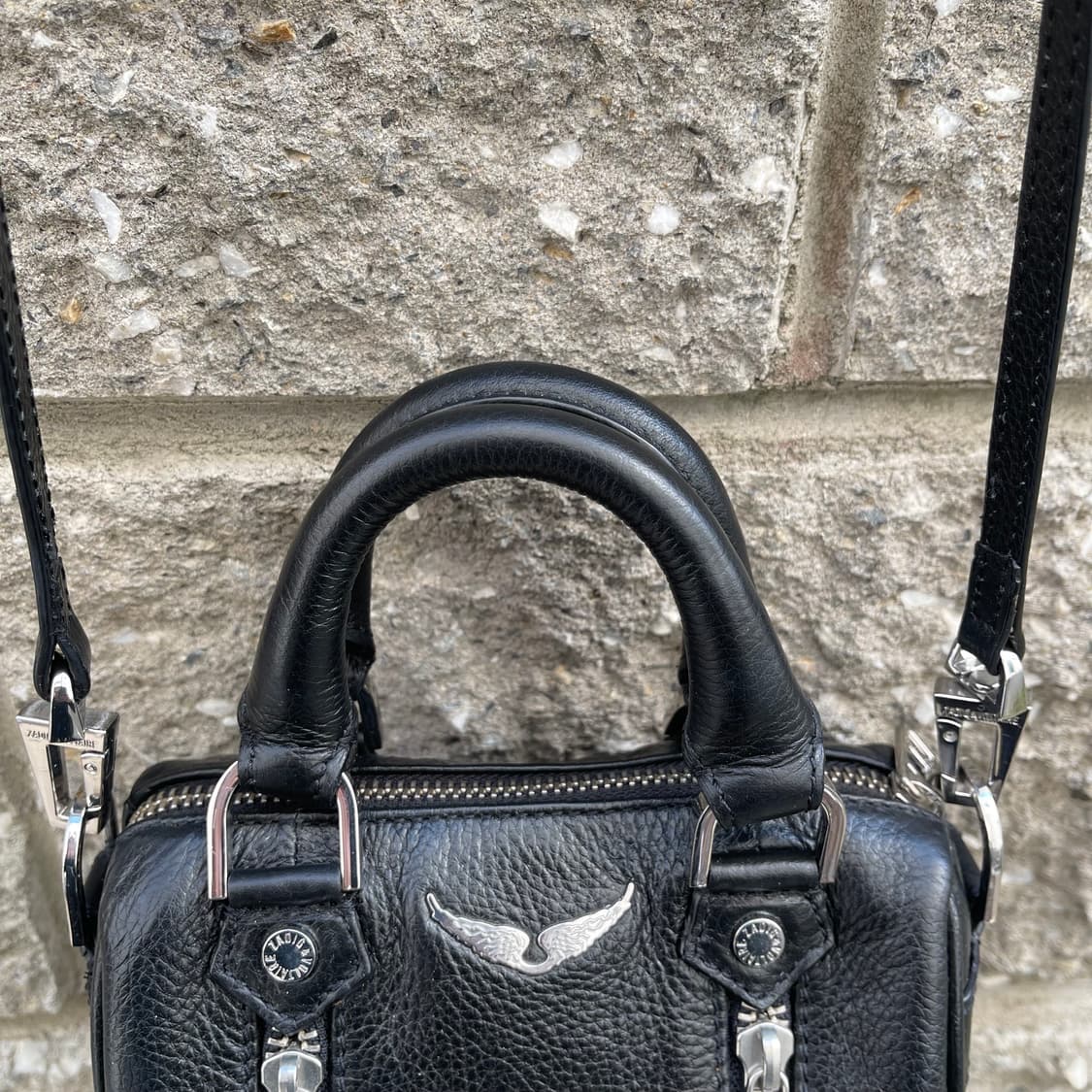 [OS] Zadig & Voltaire 블랙 레더 미니 크로스백 상품이미지8