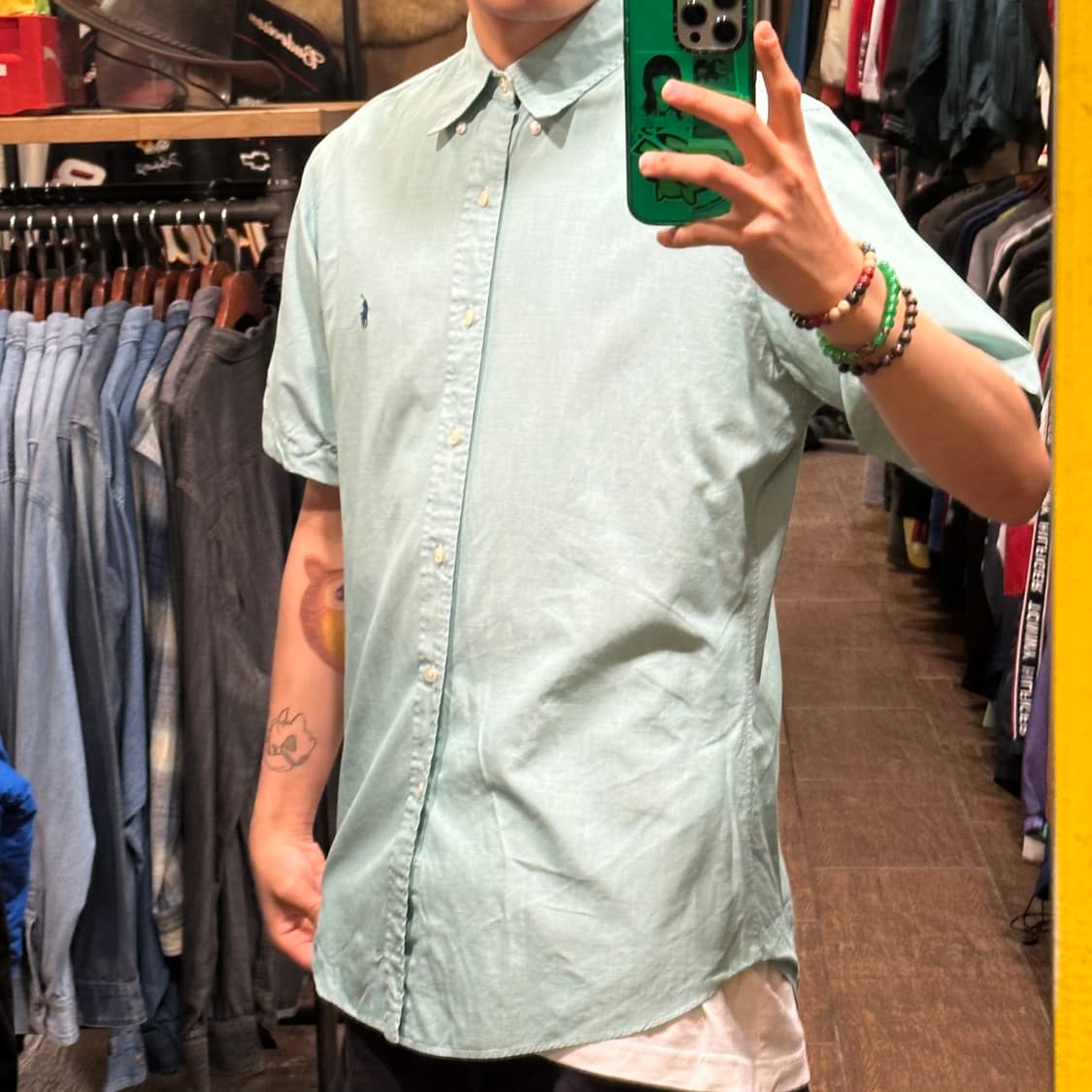 [HI] 폴로 랄프로렌 반팔셔츠 스카이블루 상품이미지3