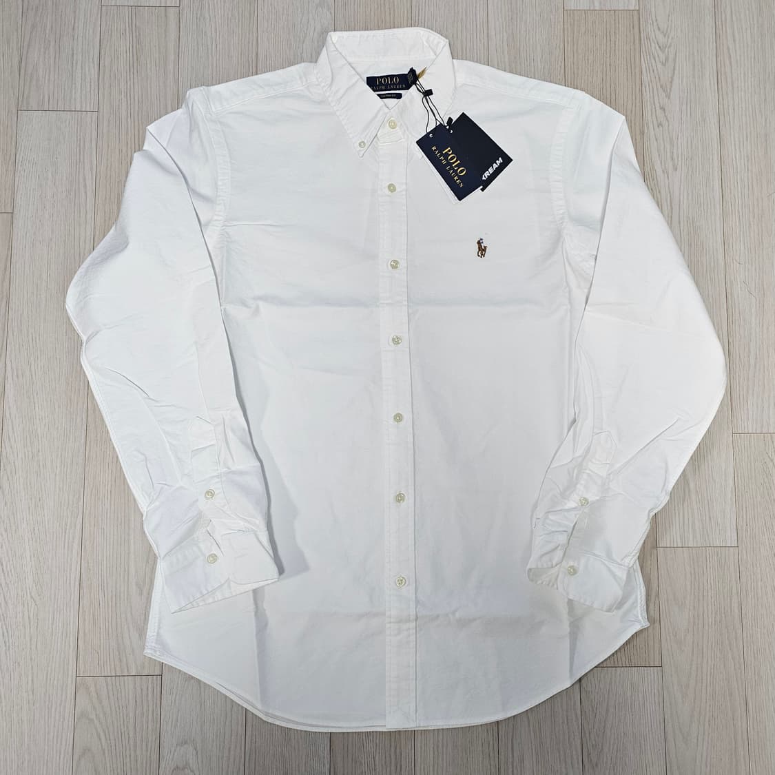 새제품m 폴로랄프로렌 커스텀핏 옥스포드 셔츠 남방 화이트 상품이미지2