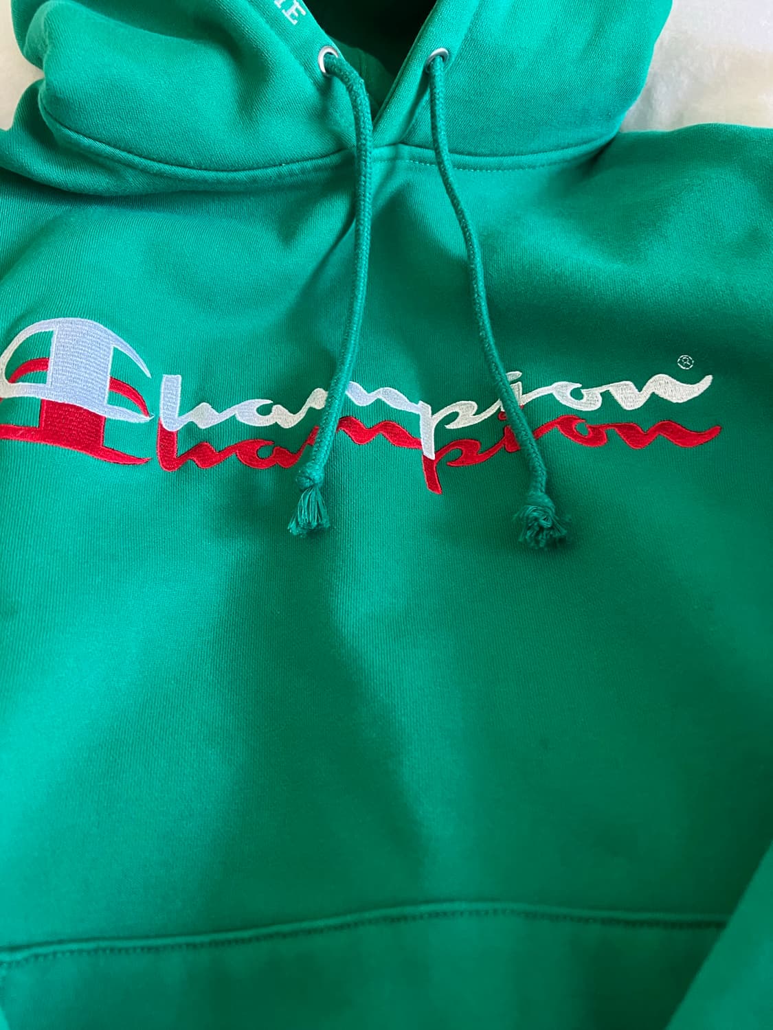 슈프림과 챔피온 스크립트 후드 스웨트셔츠 상품이미지3