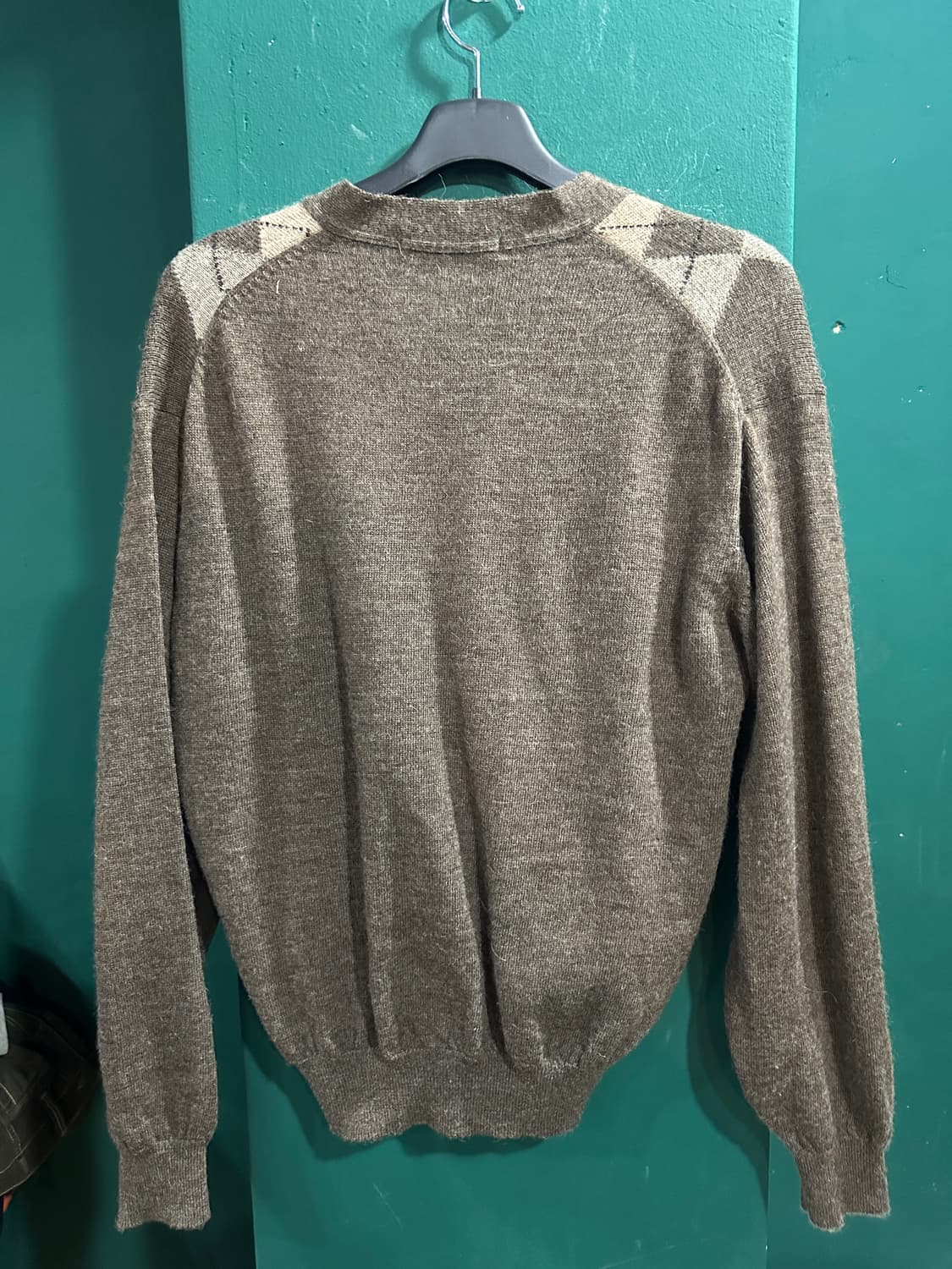 던롭 아가일니트 가디건 상품이미지2