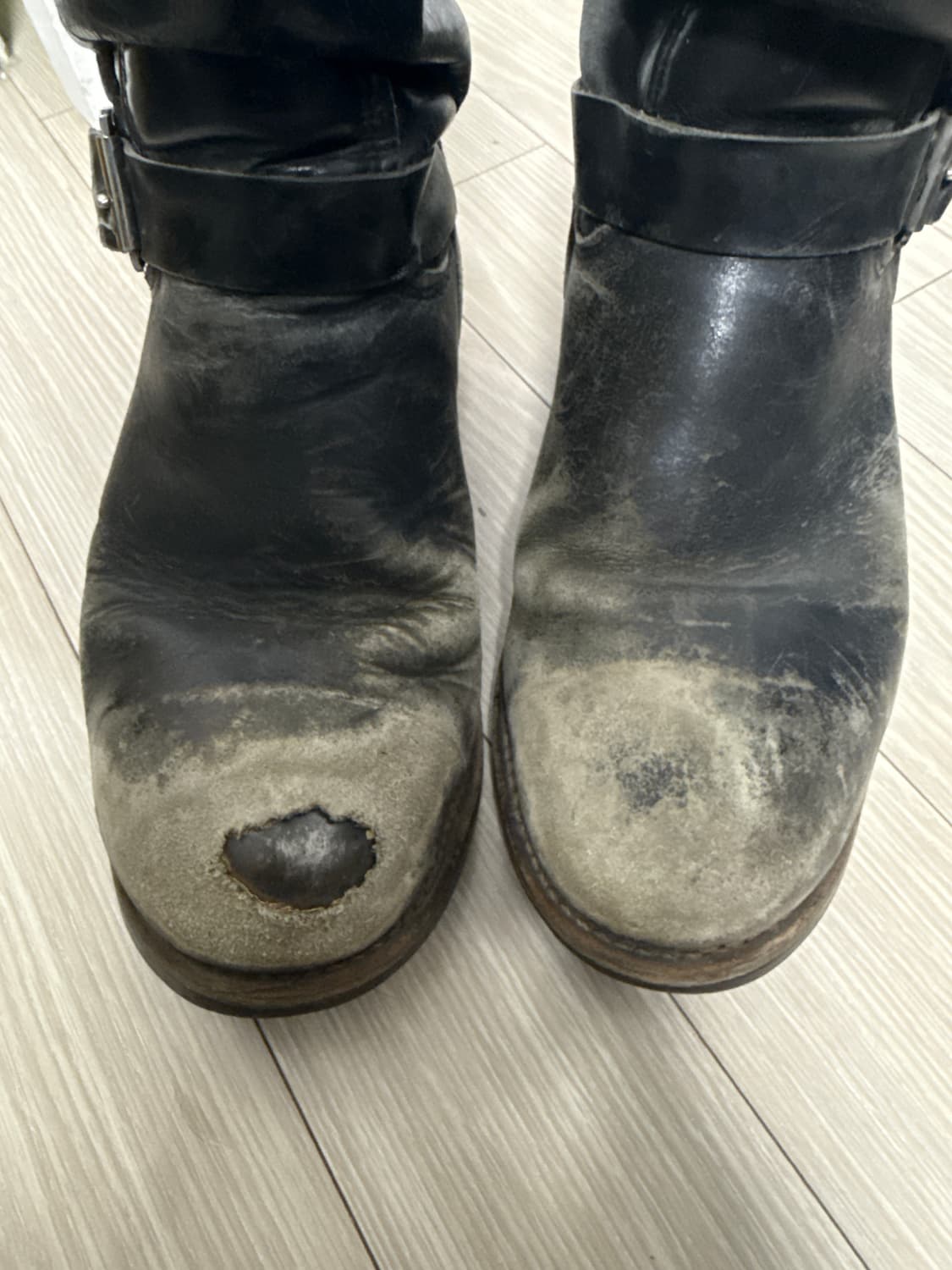 레드윙 스틸토 디테일 빈티지 레더부츠 상품이미지7