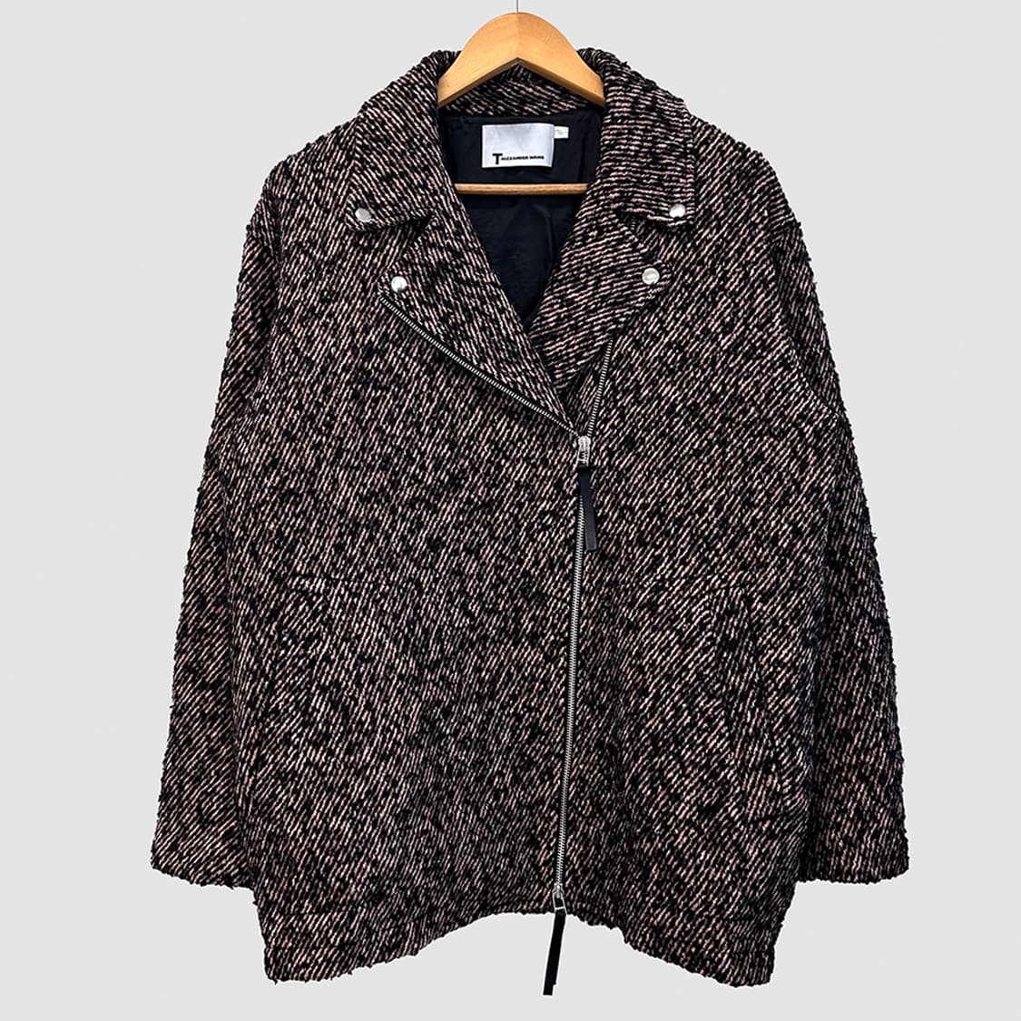 알렉산더왕 울 실크 헤링본 트위드 라이더 자켓 국내 매장판 여성 XS 상품이미지1