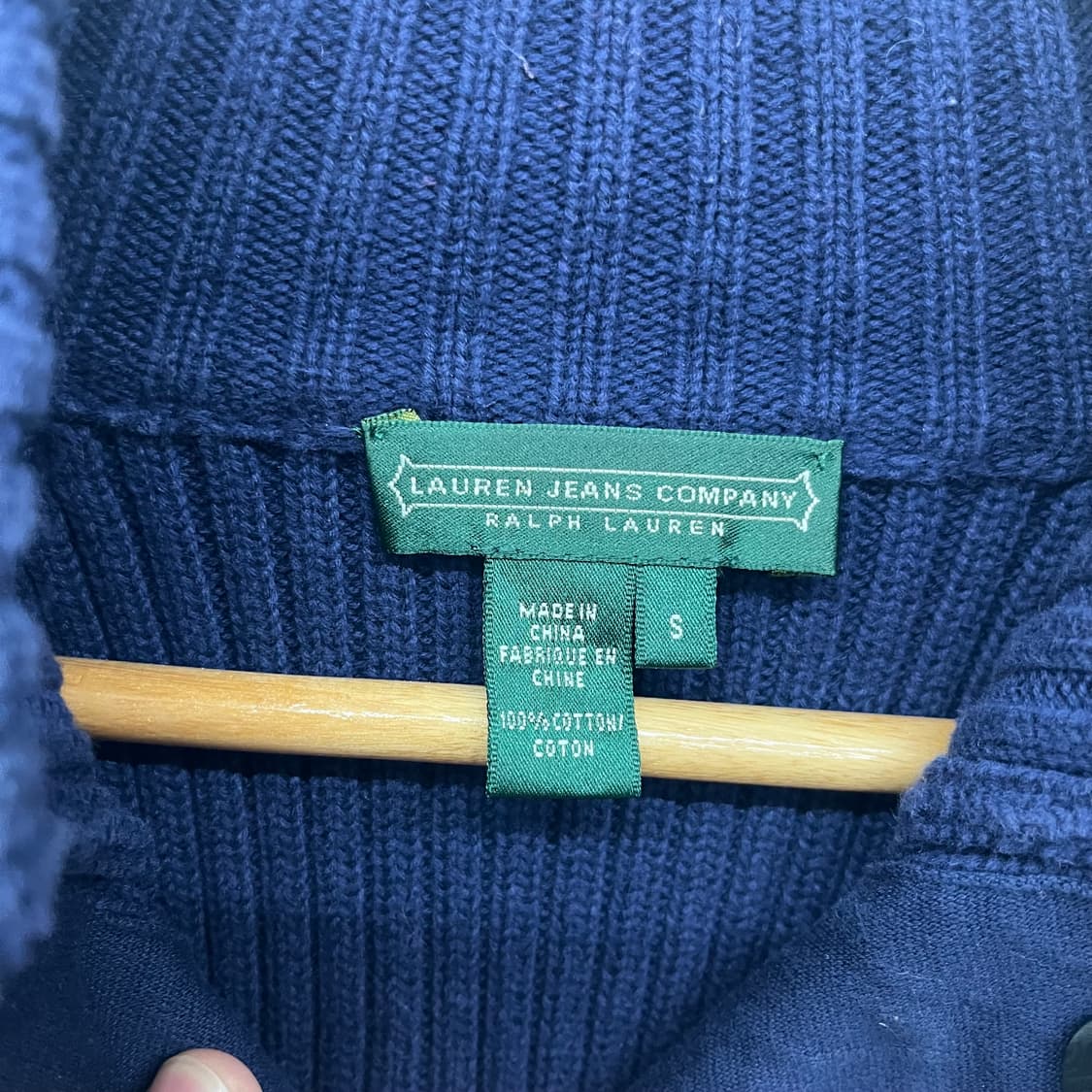 폴로랄프로렌 니트 가디건 네이비 골드버튼 여/S 상품이미지4