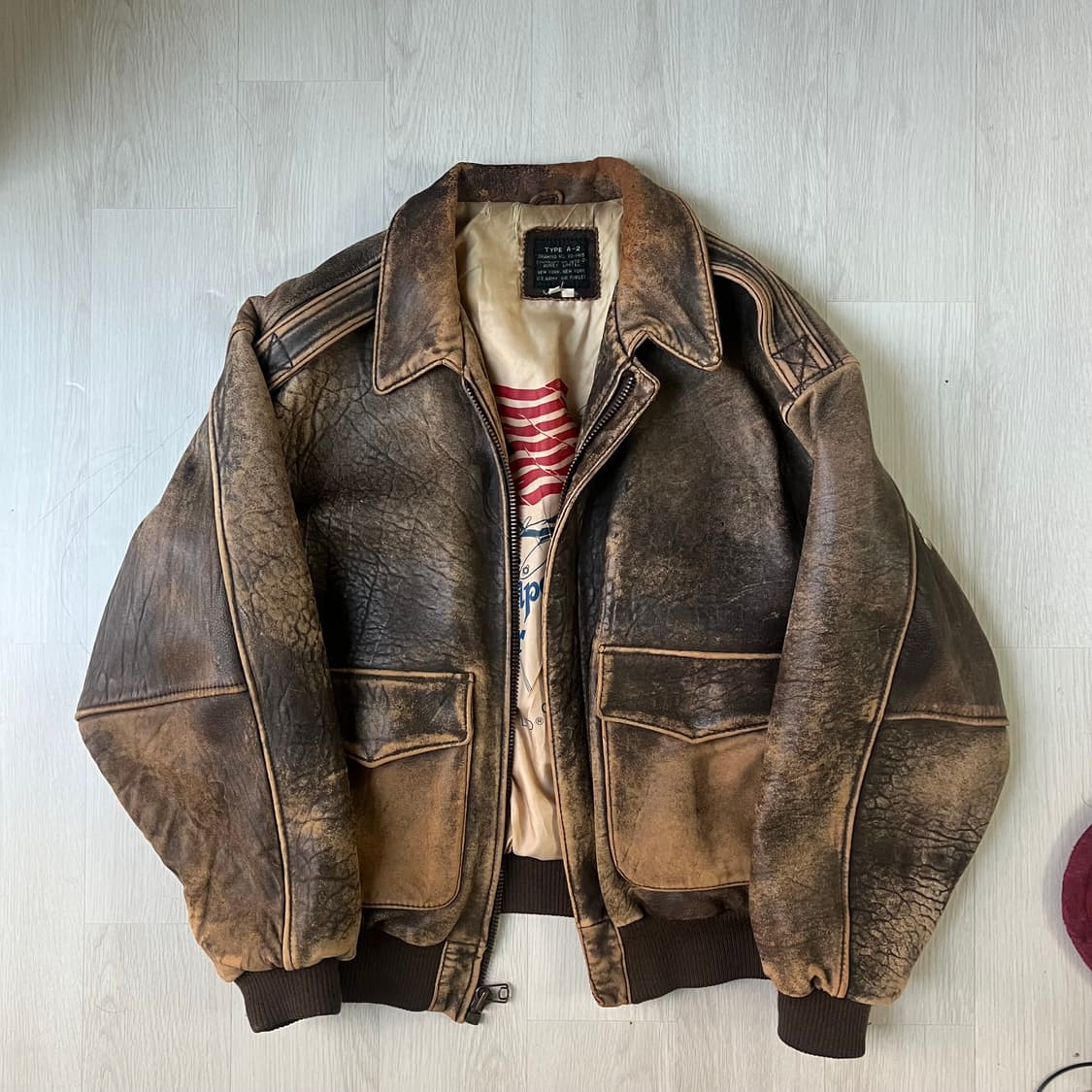 아비렉스 a2 레더자켓 상품이미지1
