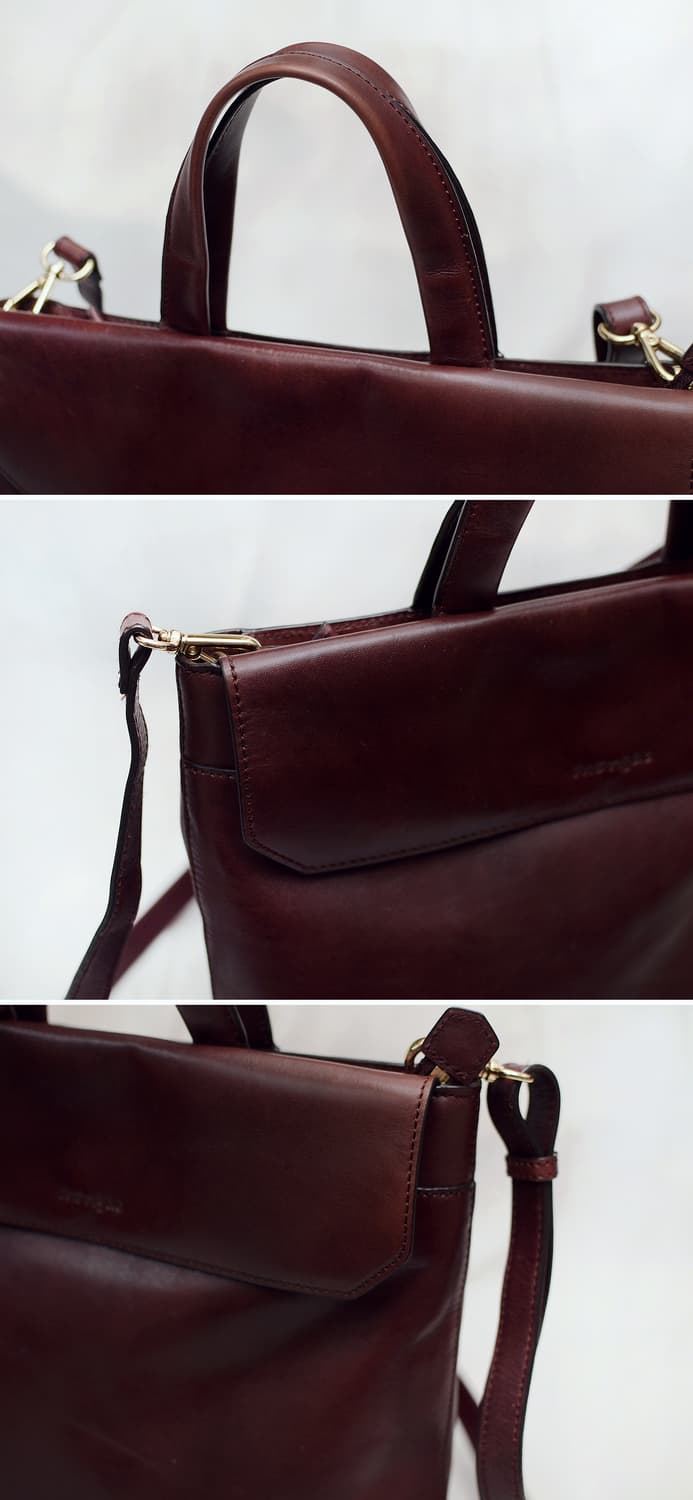 몽삭 (Monsac) 이태리 베지터블 뷰테로 레더 플랩 메신저백 상품이미지6