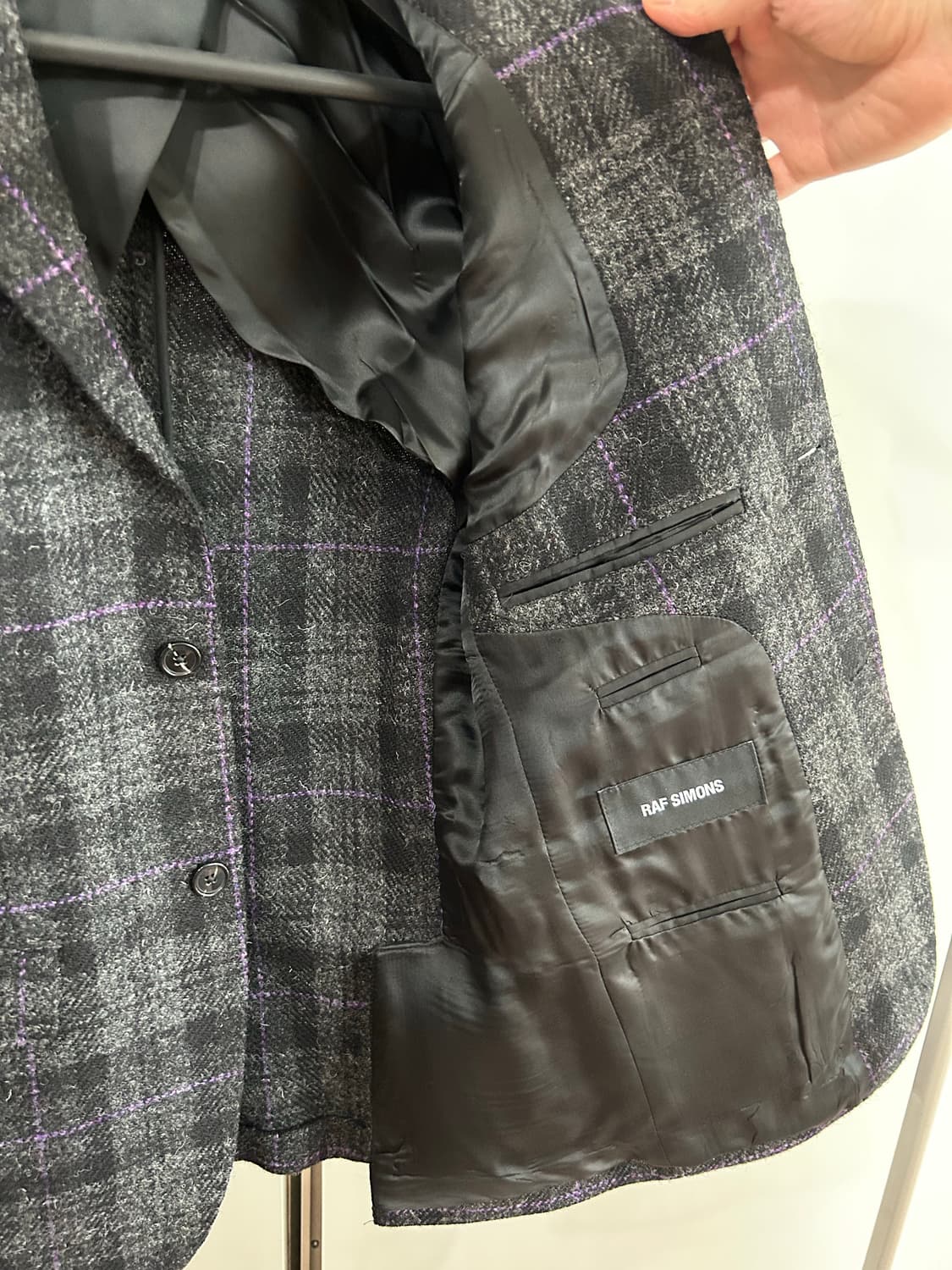 라프시몬스 울 부클 패치 블레이저 상품이미지6