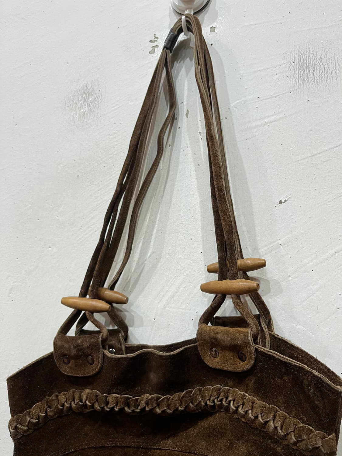 빈티지 웨스턴 리얼 스웨이드 숄더백 상품이미지3