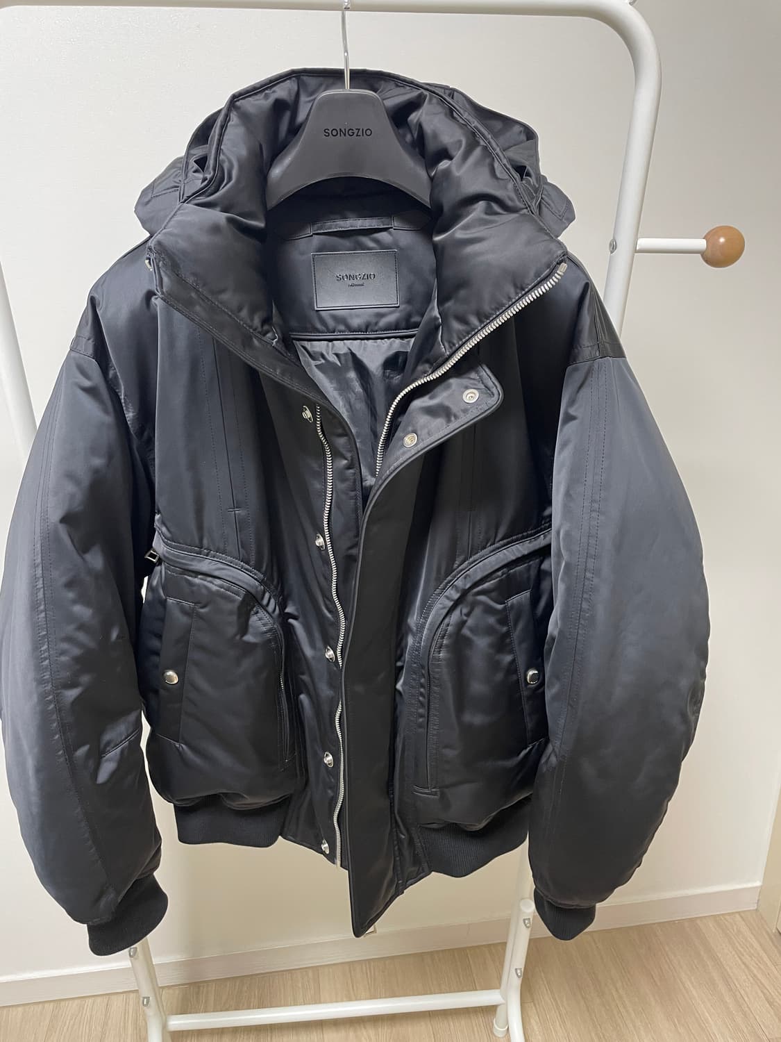 송지오 옴므 블랙 패딩 점퍼 상품이미지2