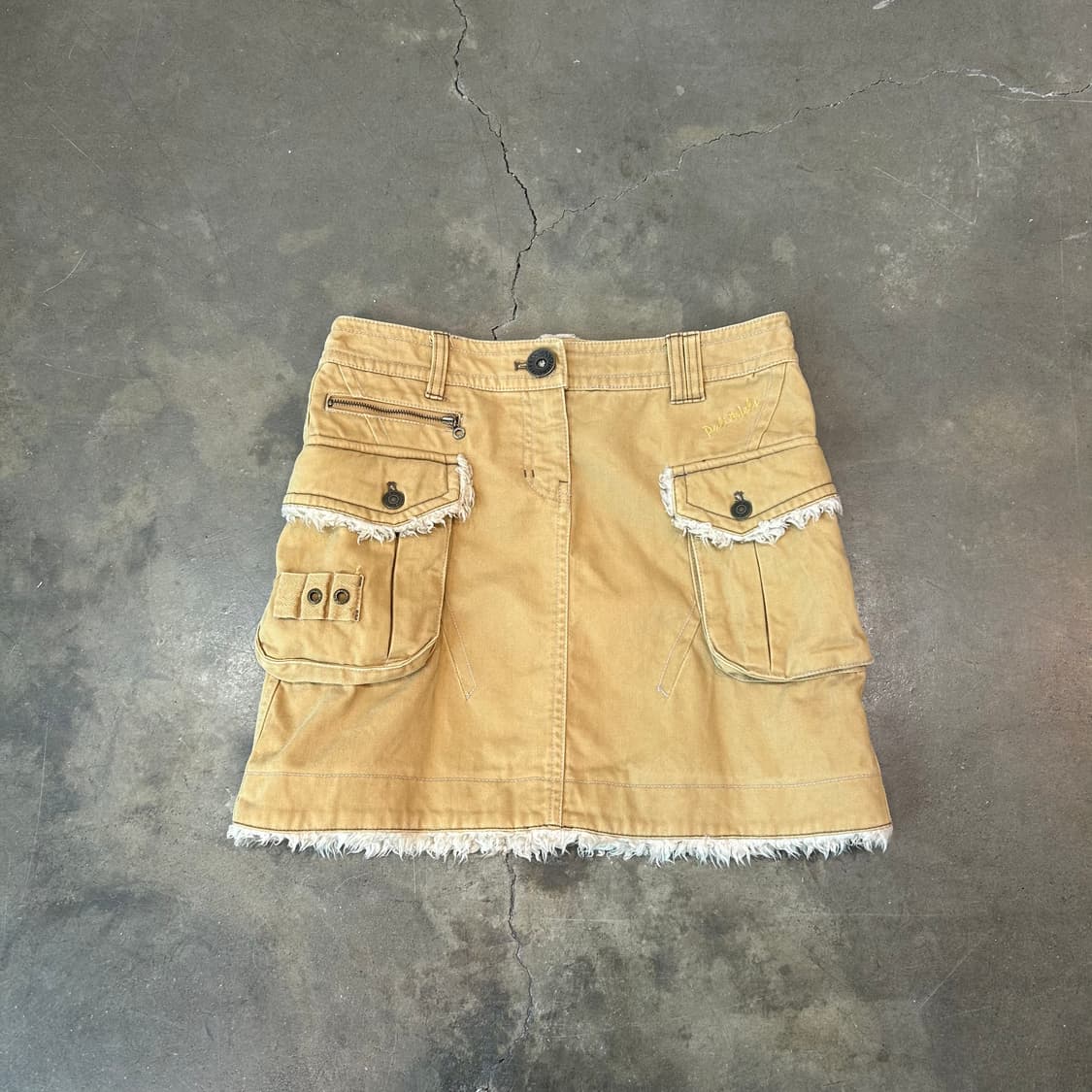 퍼 디테일 카고 스커트 상품이미지1