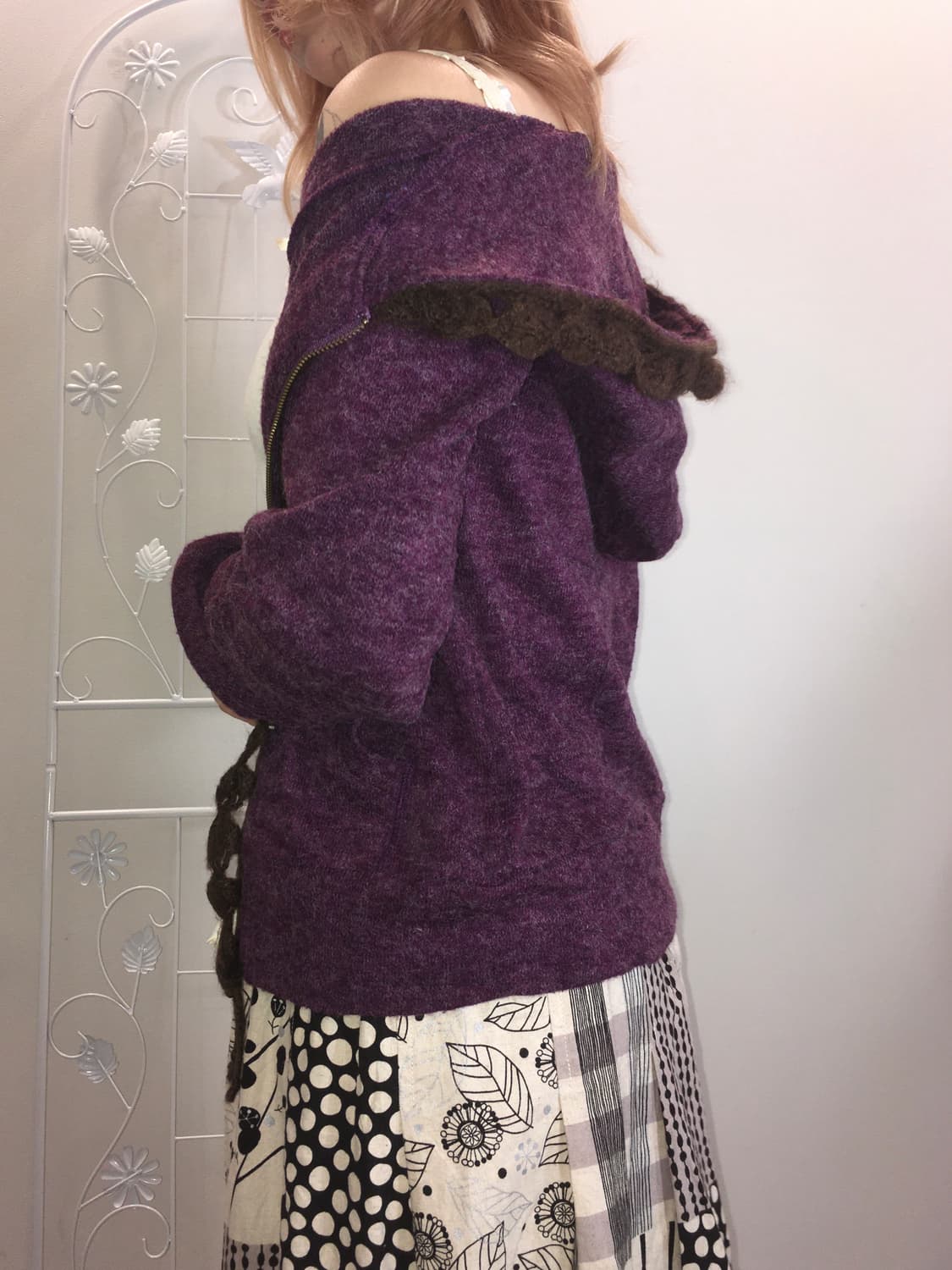 jpn vintage pinterest purple hood knitzi 상품이미지5