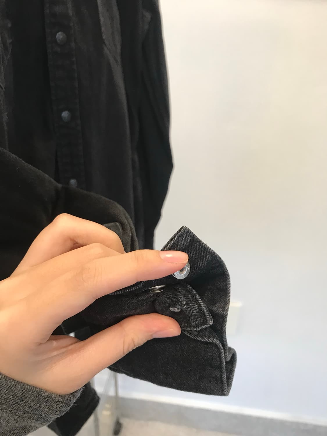 LEVI’S Black Denim Western Shirt Jacket 상품이미지8