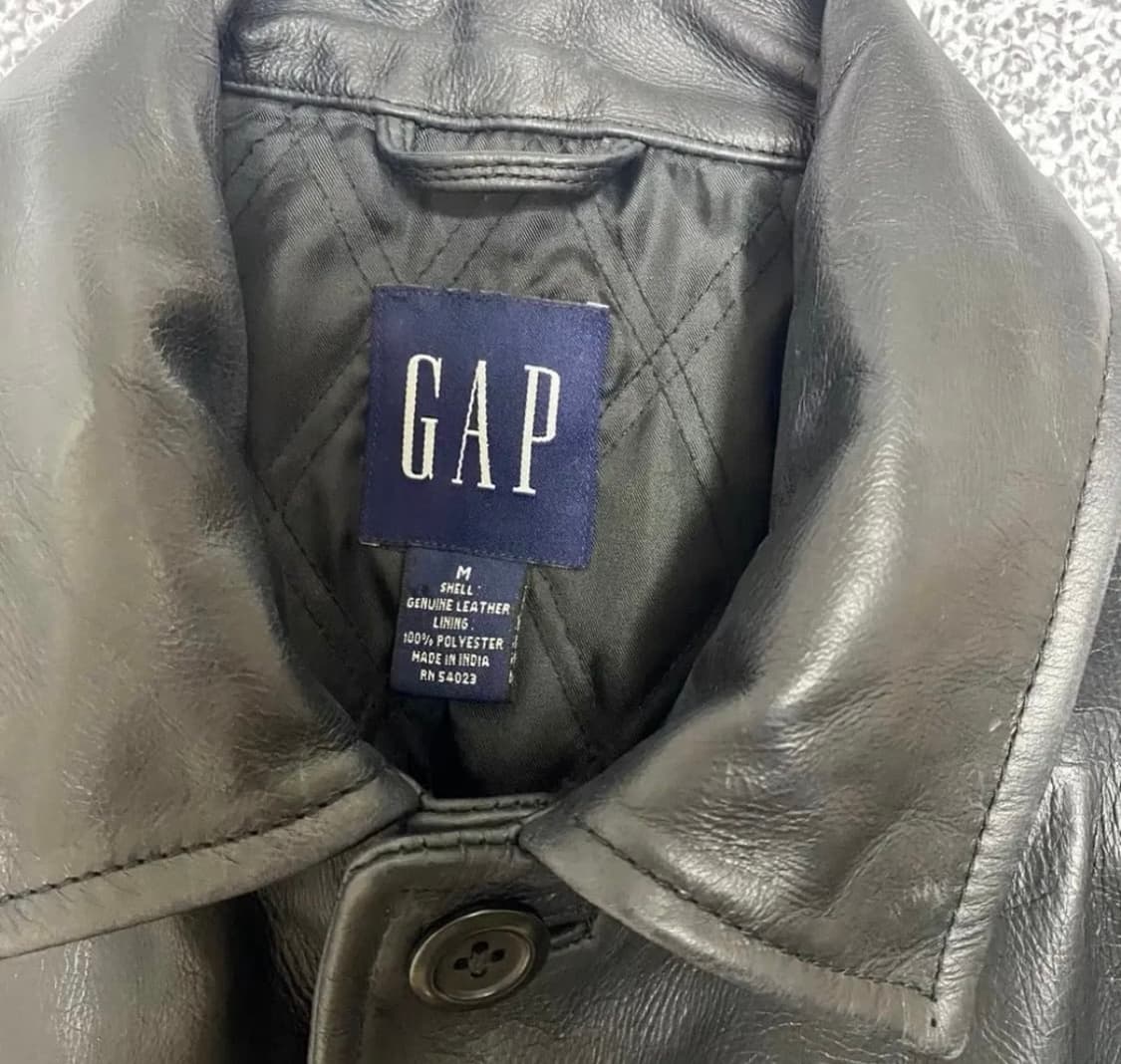 [m] 올드갭 레더 카코트 상품이미지3