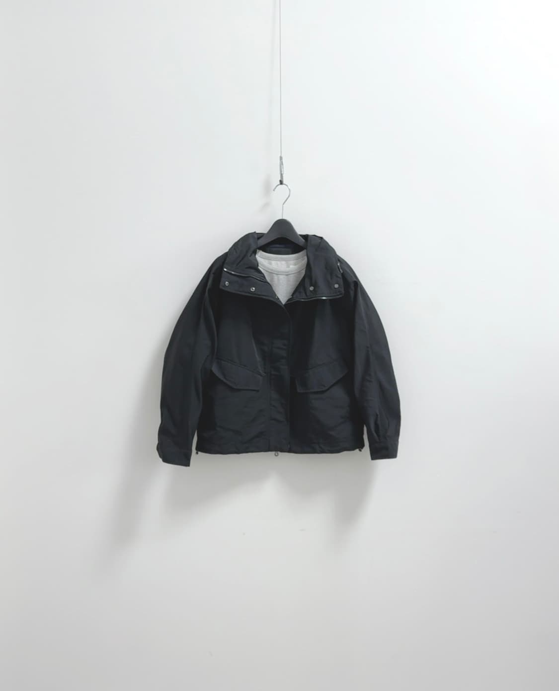 마시모두띠 블랙 간절기 하프 자켓 점퍼 상품이미지1