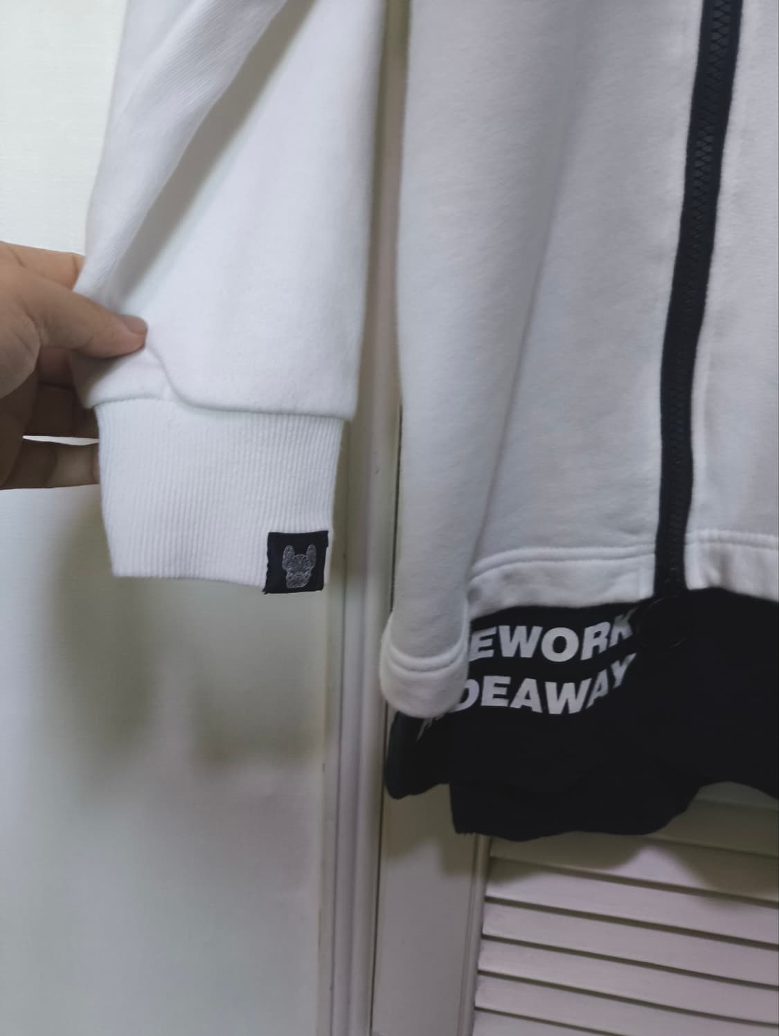 오버핏F 라이프워크 지퍼포인트 레이어드 후드 상품이미지2